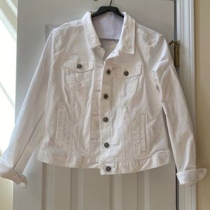 White denim jacket from Loft